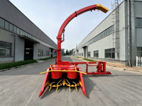 Moissonneuse-broyeuse de maïs à ensilage à une rangée, entraînement par engrenages, hydraulique intégrale, à décharge latérale, robuste et haute performance, pour tracteur
