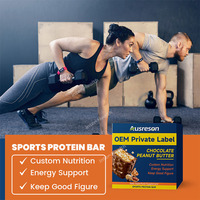 Barra de Proteína Energética de Marca Privada OEM, Baja en Carbohidratos, Keto, Sabor Chocolate, Suplemento Nutricional Deportivo