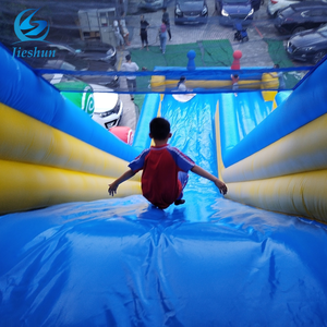 2023 Mới Tùy Chỉnh Khổng Lồ PVC Hồ Nước Màu Xanh Và Màu Vàng Duy Nhất Làn Đường Trượt Thương Mại Trẻ Em Của Inflatable Trượt Nước - Product Image 4