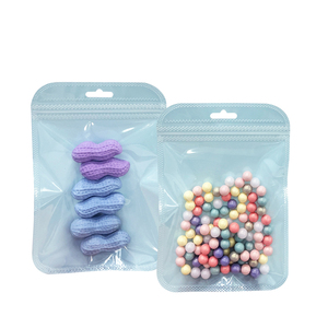 10.5*15 cm 플라스틱 플랫 파우치 지퍼 참조 가방 일반 색상 액세서리 작은 포장 지퍼백 - Product Image 2