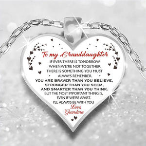 Chaud nouveau cadeau de fiançailles à la mode fiancée coeur collier lien chaîne papa maman fille fils alliage pendentif bijoux pour les spéciaux - Product Image 3