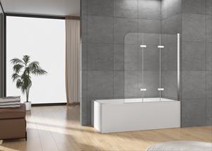 Écran de <span class=keywords><strong>baignoire</strong></span> pliant articulé pour salle de bain italienne facile à utiliser - Product Image 4
