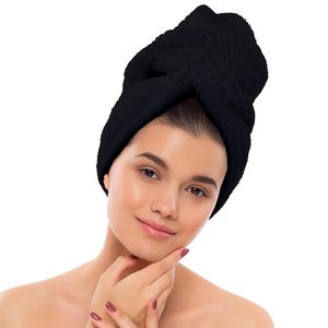 Vente en gros de serviettes de spa personnalisées brodées en microfibre pour cheveux noirs, salon de coiffure et de beauté résistant à l'eau de javel - Product Image 5