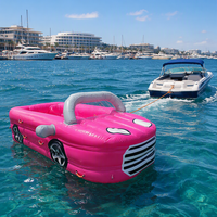 Voiture gonflable de luxe pour sports nautiques, flotteur géant tractable pour la location et les parcs aquatiques