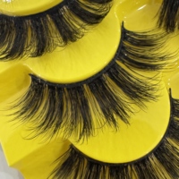 Faux cils synthétiques faits à la main 12mm dramatiques et moelleux en vison pour le maquillage