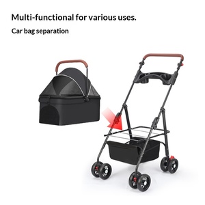 Carrito de Paseo Desmontable y Ligero <span class=keywords><strong>para</strong></span> Mascotas, Plegable, <span class=keywords><strong>para</strong></span> Viajes al Aire Libre, <span class=keywords><strong>para</strong></span> <span class=keywords><strong>Perros</strong></span> Pequeños, Gatos y Teddy - Product Image 3