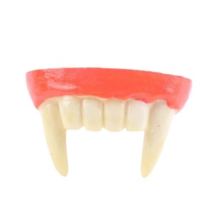 FANKASI - Dentaduras Postizas de Vampiro de Resina, Accesorios para Disfraces de Halloween, Unisex - Product Image 5