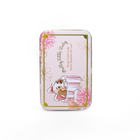 NICE-CAN – boîte en fer blanc de maquillage en forme de Rectangle, boîte vide en métal pour Palette d'ombres à paupières avec miroir