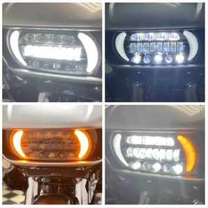 Atubeix LED <strong>Headlight</strong> for <strong>Harley</strong> Touring Road Glide 2015-2020 6000k Color Temperature with Running/Turn Signals - Product Image 5