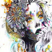 Papier Peint Mural Personnalisé Peint à la Main Motif Graffiti Abstrait Artistique pour Salon Chambre Décoration d'Intérieur