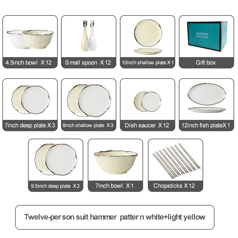 White+Yellow for 12 people