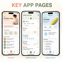 IOS ve Android için Özel Gebelik Takip Uygulaması Geliştirme, Gebelik Zaman Çizelgesi ve Sağlık Takibi ile LionCreate