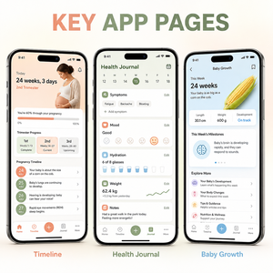 พัฒนาแอปติดตามการตั้งครรภ์แบบกำหนดเองสำหรับ IOS และ Android พร้อมบันทึกไทม์ไลน์การตั้งครรภ์และการติดตามสุขภาพ LionCreate - Product Image 3