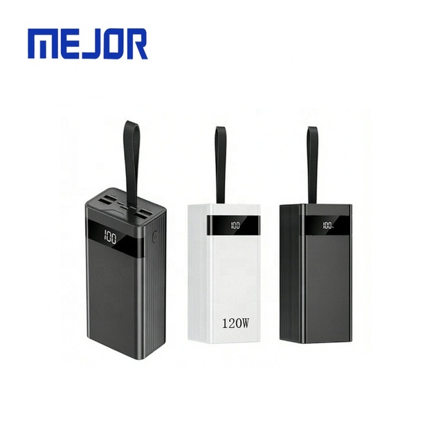 Handle Power Bank 50000mAh Fast Charging 120W Customize Outdoor Gift 4 USB Type-C Portable Charger