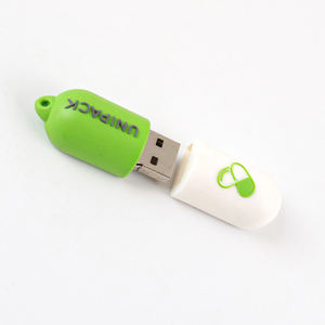 Unidad flash de PVC personalizada de la compañía farmacéutica 128GB 64GB 3D USB Memory Stick Cles 2,0 USB en forma de píldora pulgar FlashDrive - Product Image 4