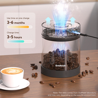 Boîte à café sous vide automatique en acier inoxydable, écologique, hermétique, capacité 1,5 L (17,6 oz), fonctionnement à un bouton