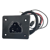 Puerto de carga de carrito de golf de 48V para carritos de golf eléctricos EZGO TXT de 2014 en adelante, reemplaza la referencia postventa 602529 y 613304