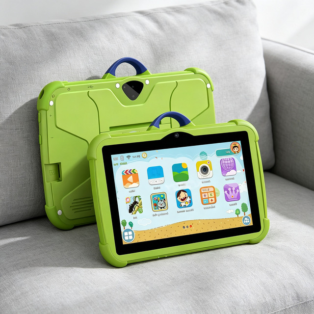 7-Inch Kids Tablet PC with Capacitive Touch Screen All-In-One 16GB Memory USB Support for Education YouTube Access