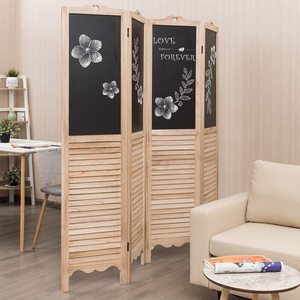 Decorative 4 Panel Chalkboard Panels Indoor <strong>Room</strong> for Bedroom Living <strong>Room</strong> Wood Screen <strong>Room</strong> <strong>Divider</strong> - Product Image 3