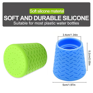 Tête de douche pour animaux de compagnie en silicone 2-en-1 sans BPA, embout universel pour bouteille, buse de pulvérisation pour le bain des chiens, accessoires portables pour animaux de compagnie pour l'extérieur - Product Image 5