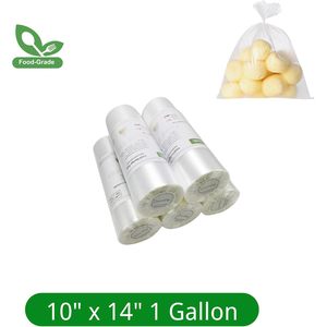 Sacs de conservation alimentaire SummedUp 10x14 pouces 1 gallon en PE transparent en rouleau pour congélateur et cuisine - Product Image 2