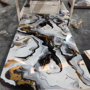 PVC UV mármol Interior ducha decorativa Pvc Panel de pared hojas paneles de revestimiento hoja de chapa para decoración Exterior e Interior - Product Image 1