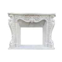 Panneaux de pierre d'ardoise autoportants de bordure de poêle de cheminée de marbre blanc moderne pour la décoration d'hôtel
