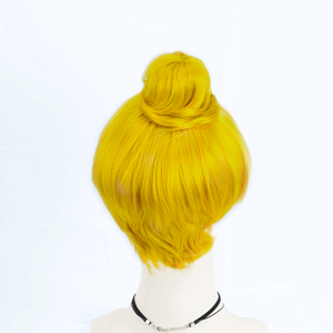 Anxin Perruque courte et bouclée <span class=keywords><strong>queue</strong></span> <span class=keywords><strong>de</strong></span> <span class=keywords><strong>cheval</strong></span> avec style fée et ange, casque complet pour performances sur scène et cosplay - Product Image 4