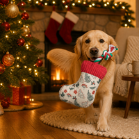 Jouets à mâcher en corde personnalisés en gros pour chiens Noël