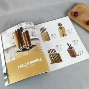 Quality Wholesale Offset Saddle Stitch Bind Custom Print Service for Booklets Brochures Catalogs