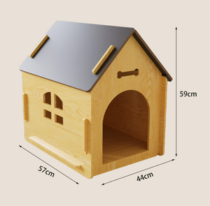 บ้านสุนัขไม้สีขาวทันสมัยสำหรับใช้ภายในอาคาร ประกอบง่าย ปรับแต่งได้ตามต้องการ พร้อมประตูอะคริลิก เฟอร์นิเจอร์สำหรับสัตว์เลี้ยง ขายส่ง - Product Image 2