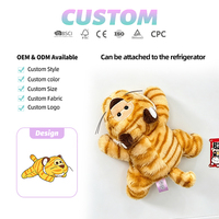 Aimant de réfrigérateur en peluche Kawaii Safari Animal avec aimant interne puissant et fausse fourrure douce pour la décoration de la cuisine