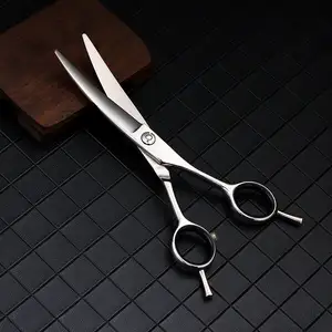 Professional Hair Cutting Scissors Japanese Stainless Steel Salon Barber Curl Shears for Women Kids Pets