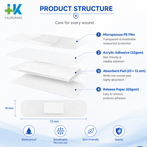 Apósito flexible de PU con adhesivo, almohadilla antiadherente, adhesión duradera, transpirable, adaptable, impermeable para el cuidado de heridas. - Product Image 3