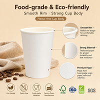 Gobelet à café jetable à paroi simple, résistant à la chaleur, de haute qualité, avec logo personnalisé imprimé, identité de marque OEM, professionnel