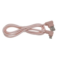 Câble de Charge Micro USB 2.0 25cm 90 degrés, court Nylon V8, câbles de données pour téléphone Android, cordon de Charge Micro USB