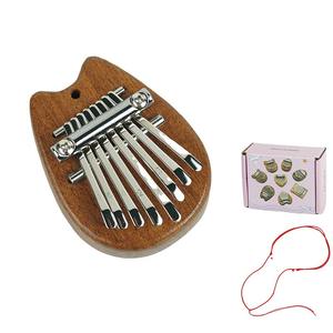 8 <span class=keywords><strong>Tone</strong></span> Thumb Piano Card Kalimba Finger Piano Portable Principiante Niños Instrumentos musicales Juguetes - Product Image 3