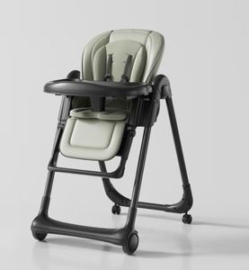 Silla Alta para Bebés, Ajustable en Altura, Plegable, de Lujo, para Comer - Product Image 1