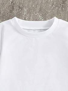 Set 2 Pezzi Personalizzati OEM per Bambine: Maglietta con Cuore di <span class=keywords><strong>Paillettes</strong></span> e <span class=keywords><strong>Pantaloni</strong></span> Cargo Rosa, Abbigliamento Casual di Alta Qualità per la Scuola - Product Image 5