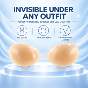 Silicone Adhesive <strong>Bra</strong> a G <strong>Cup</strong> <strong>4</strong> Thickness Options 0.5 0.8 <strong>1</strong>.2 <strong>1</strong>.6cm Reusable Invisible Push up Backless Strapless for Women - Product Image 3