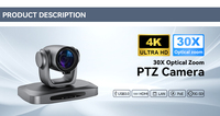 Caméra PTZ de diffusion avec suivi IA, alimentation PoE et contrôleur NDI pour événements majeurs, concerts, églises et diffusion en direct