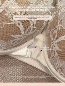 <span class=keywords><strong>Soutien</strong></span>-<span class=keywords><strong>gorge</strong></span> sexy en dentelle à boucle frontale, 3/4 de bonnet, uni, respirant, pour petite poitrine, effet push-up, sans armatures, grand <span class=keywords><strong>soutien</strong></span> - Product Image 2