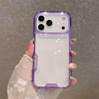 Funda Transparente Antichoque de 3 Capas en TPU y PC para Celulares iPhone 17 Pro Max, 16 y 15 Pro Max