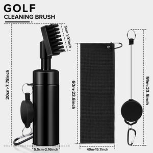 17-en-1 Kit Cadeau de Golf : Brosse à Eau en Plastique, Serviette Gaufrée, Outil de Réparation de Divots, Marqueur de Ligne de Balle, Porte-Tee, Kit de Nettoyage de Clubs - Durable et Portable - Product Image 6