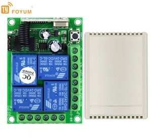 Evrensel kablosuz uzaktan kumandalı anahtar 310mhz 4 kanal DC 12V 10A <span class=keywords><strong>RF</strong></span> röle alıcı akıllı ev otomasyon modülü - Product Image 5