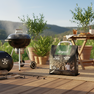 Legua Fabriqué en Espagne Pellet sec naturel 3Kg Prix fiable Certifié Iso Bois de chêne vert facile à utiliser pour barbecue - Product Image 3