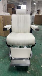 Sillón de <span class=keywords><strong>Barbería</strong></span> Profesional para Hombre, Reclinable, con Rotación de 360 Grados, Altura Ajustable, Construcción de Acero Inoxidable - Product Image 6