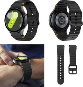 Bracelet de sport respirant en caoutchouc pour <span class=keywords><strong>Samsung</strong></span> <span class=keywords><strong>Galaxy</strong></span> <span class=keywords><strong>Watch</strong></span> 7 fe 6 <span class=keywords><strong>5</strong></span> 4, ceinture de montre intelligente étanche à la mode unisexe, vente en gros - Product Image 2