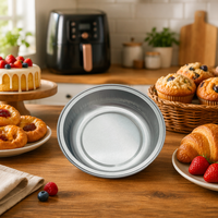 Gobelets de cuisson jetables en aluminium de 125 ml, résistants au four, pour mini-gâteaux, contenants de cuisson à domicile, avec couvercles en aluminium de qualité alimentaire écologiques