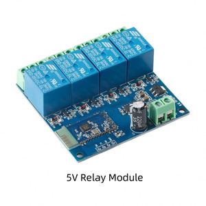 โมดูลรีเลย์บลูทูธ 4 ช่อง 5V/12V สำหรับอุปกรณ์อินเทอร์เน็ตของสรรพสิ่ง บ้านอัจฉริยะ ควบคุมผ่านแอปมือ<span class=keywords><strong>ถือ</strong></span> - Product Image 2